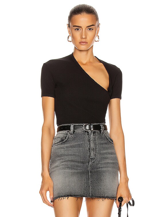 John elliott discount rib asymmetrical tee