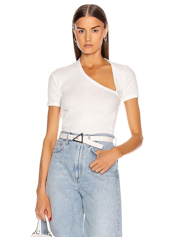 John elliott discount rib asymmetrical tee