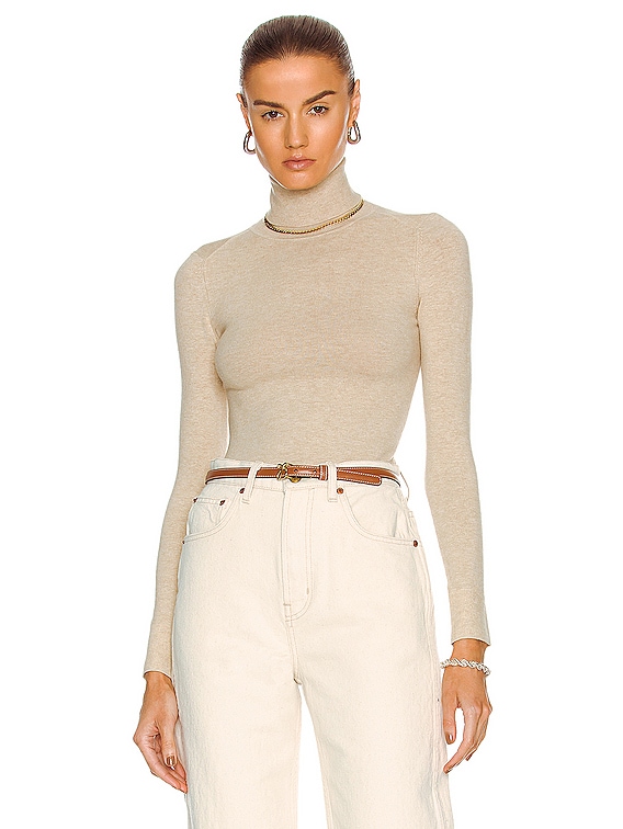 Cream long hot sale sleeve turtleneck