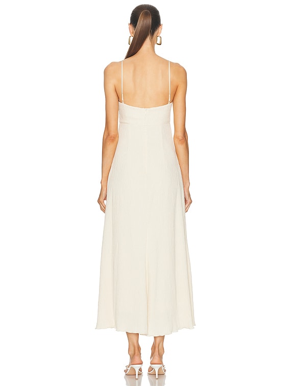 Johanna Ortiz Dream Spinner Ankle Dress in Ecru | FWRD