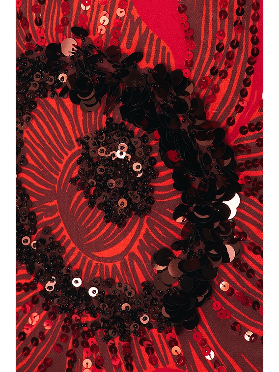Johanna Ortiz Red Petals Maxi Dress in Papaver Somniferum, Ecru, Red, &  Black | FWRD