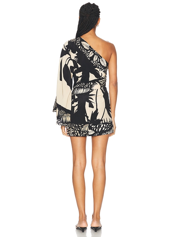 韓国商品/PLANFOROTHERDAY DOT DRESS Johanna Ortiz Forest Mini Dress in Tropical Exuberance, Ecru
