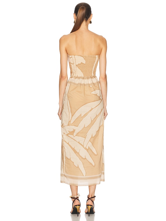 【関税送料込み】Johanna Ortiz Afternoon Ankle Dress Johanna Ortiz Pontoon Afternoon Ankle Dress in Salty Palms