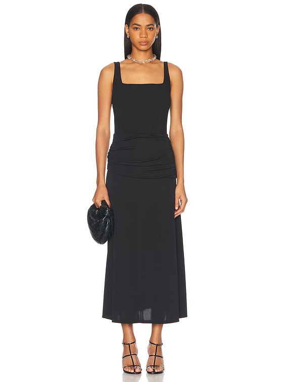 Johanna Ortiz Plant Of Joy Ankle Dress in Black | FWRD