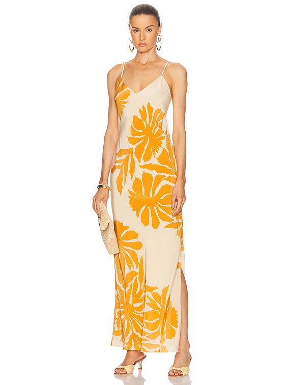 【関税送料込み】Johanna Ortiz ジョハンナオーティズ MaxiDress Johanna Ortiz Tropical Harmony Maxi Dress in Clavel, Ecru