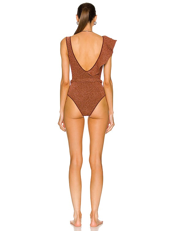 Johanna Ortiz Shangri La One Piece Swimsuit in Cacao | FWRD