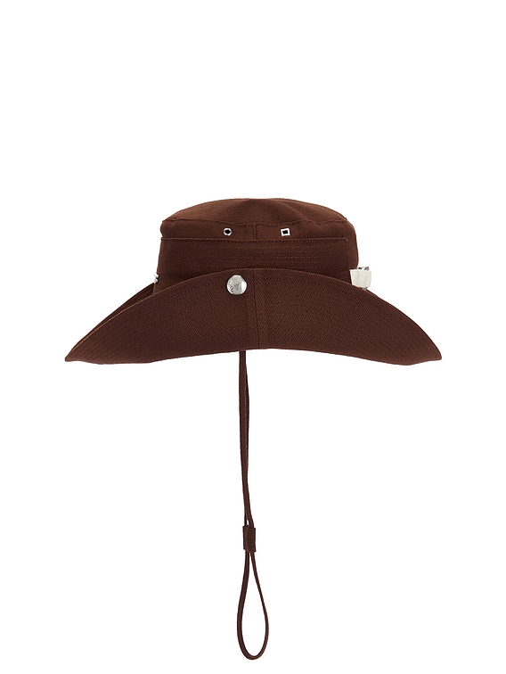 【送料&関税込】Jacquemus Le Bob De-nimes - Unisex JACQUEMUS Le Bob De Nimes embellished linen and cotton-blend
