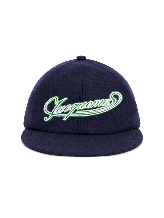 JACQUEMUS La Casquette Baseball Cap in Navy | FWRD