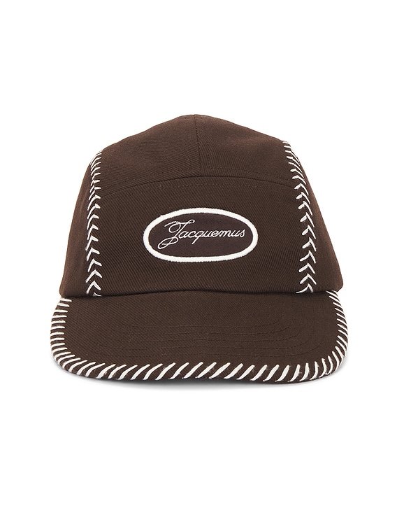 JACQUEMUS La Casquette Casco in Dark Brown | FWRD