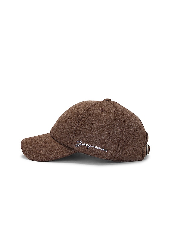 JACQUEMUS La Casquette Jacquemus in Dark Brown | FWRD