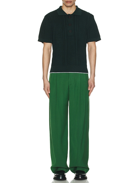 JACQUEMUS Le Polo Belo in Dark Green | FWRD