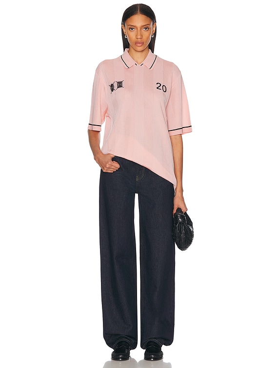 JACQUEMUS Le Polo Liga in Light Pink | FWRD