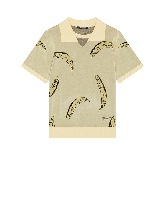 JACQUEMUS LE POLO ポロシャツ - Banana Jacquard Yellow | FWRD
