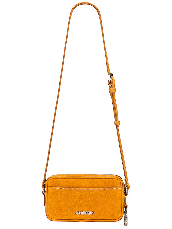 Jacquemus // Orange Suede Le Baneto Crossbody Bag – VSP Consignment