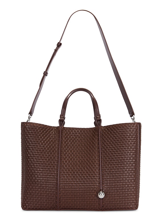 【関税＆送料込み】Jacquemus Le Cabas Marino E/W Bag Bags JACQUEMUS Le Cabas Marino Horizontal Tote in Dark Brown | FWRD