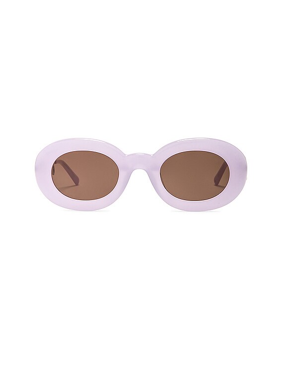 JACQUEMUS Les Lunettes Pralu in Multi Purple FWRD