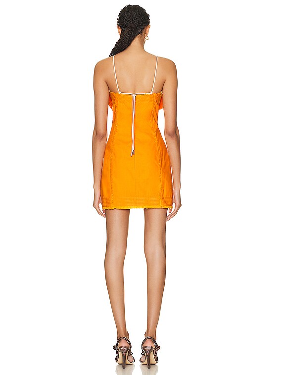 JACQUEMUS La Robe Artichaut Courte in Orange FWRD