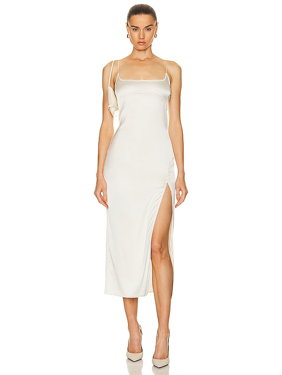 JACQUEMUS La Robe Notte in Off White FWRD