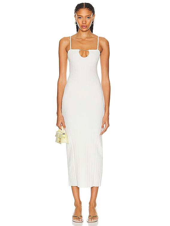 ワンピース JACQUEMUS 'La robe Sierra bretelles' dress La Robe Sierra Bretelles midi dress in black - Jacquemus
