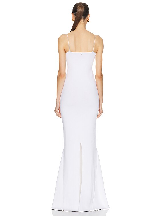 JACQUEMUS La robe Draggiu ペイズリーロングドレスオフホワイト JACQUEMUS La robe Draggiu ペイズリーロングドレスオフホワイト