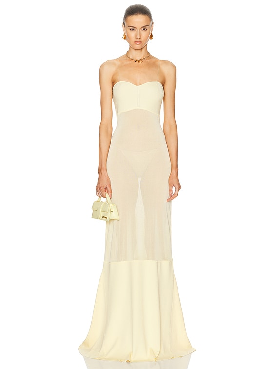 JACQUEMUS La Robe Fino in Light Yellow | FWRD
