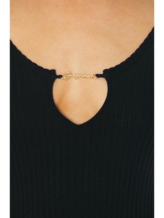 JACQUEMUS La Mini Robe Pralu in Black | FWRD