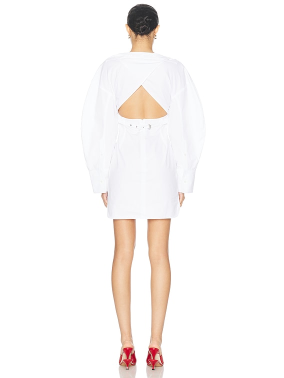 ワンピース JACQUEMUS 'La robe chemise Casaco' dress White JACQUEMUS La Robe Chemise Casaco in White | FWRD