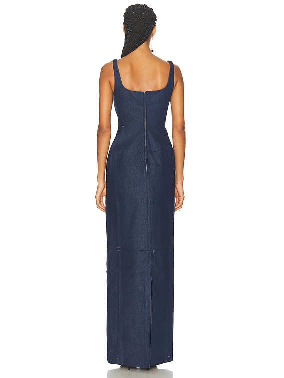 JACQUEMUS La Robe De-Nîmes Spoglio in Navy | FWRD