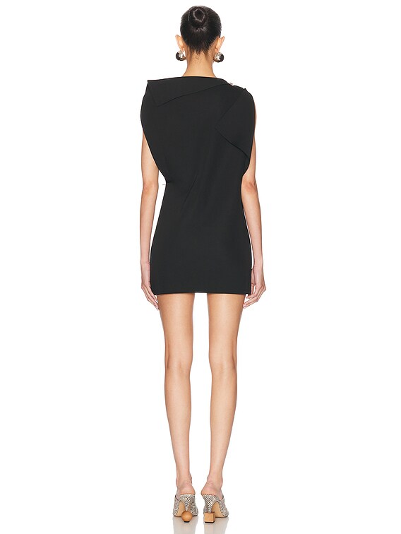 JACQUEMUS La Mini Robe Trapeze in Black | FWRD