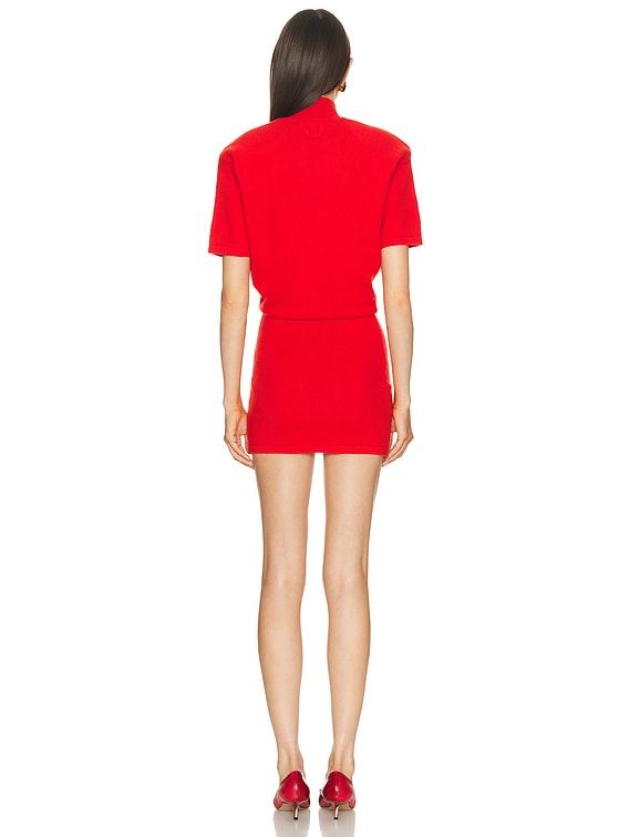 the castagna knit dress Jacquemus - - Red Jacquemus castagna wool