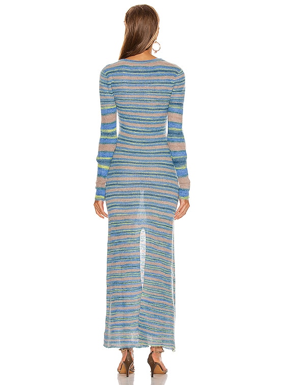 JACQUEMUS Perou Dress in Stripe Blue