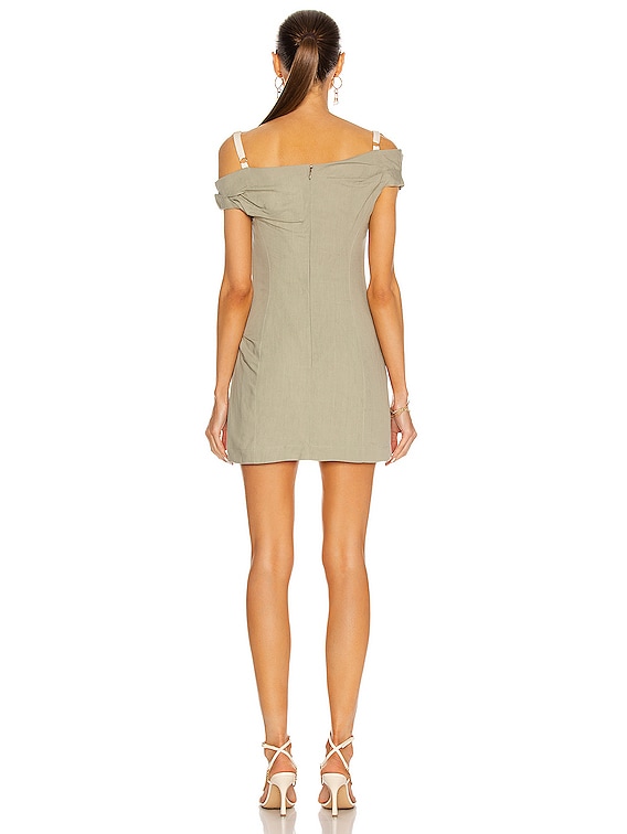 JACQUEMUS La Robe Foglio in Sage Green | FWRD