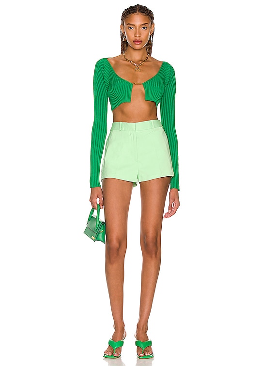 JACQUEMUS La Maille Pralu in Dark Green | FWRD