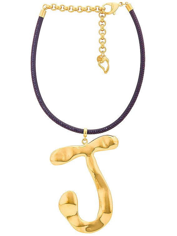 【関税＆送料込み】Jacquemus Bijoux JACQUEMUS Le Collier J Ouro in Purple | FWRD