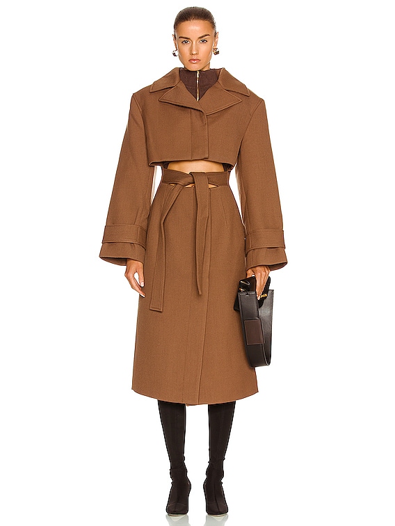 JACQUEMUS Le Manteau Picchu in Brown | FWRD