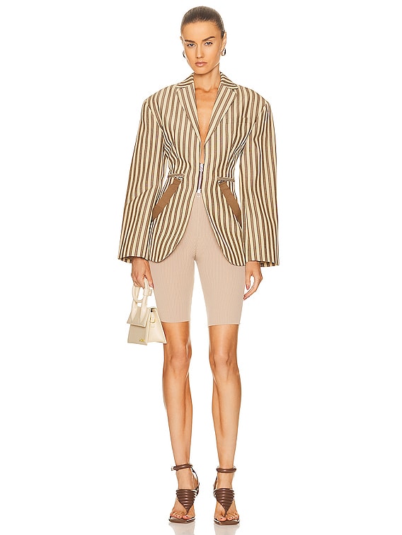 JACQUEMUS LA VESTE FILU シルクブレンドブレザー ジャケット JACQUEMUS LA VESTE FILU シルクブレンドブレザー ジャケット