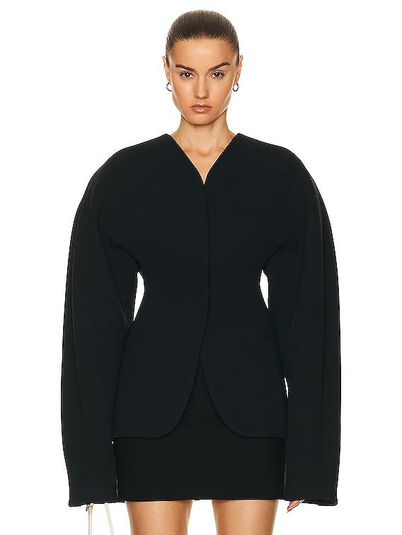 JACQUEMUS La Veste Ovalo in Black | FWRD