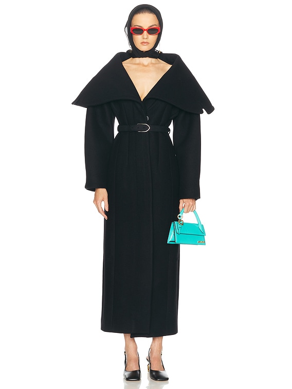 コート JACQUEMUS 'Le caban Caruso' coat Black Jacquemus Le Caban Caruso Jacket | Black | FARFETCH