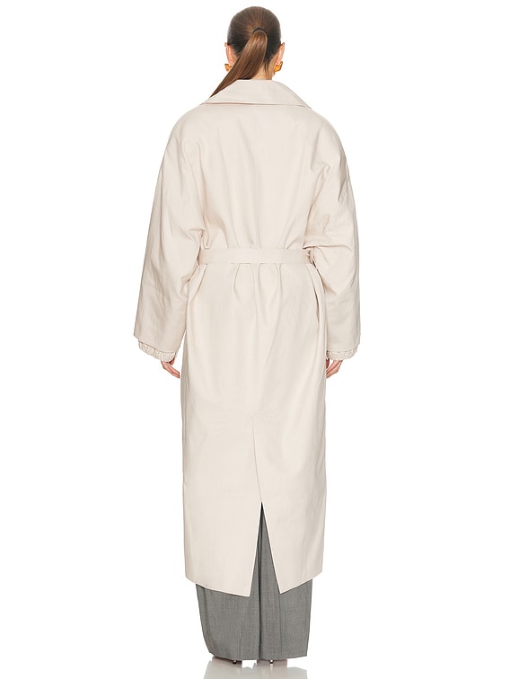 JACQUEMUS Le Trench Trapezi in Off White | FWRD