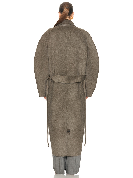 JACQUEMUS Le Manteau D'homme Curvio in Dark Grey | FWRD