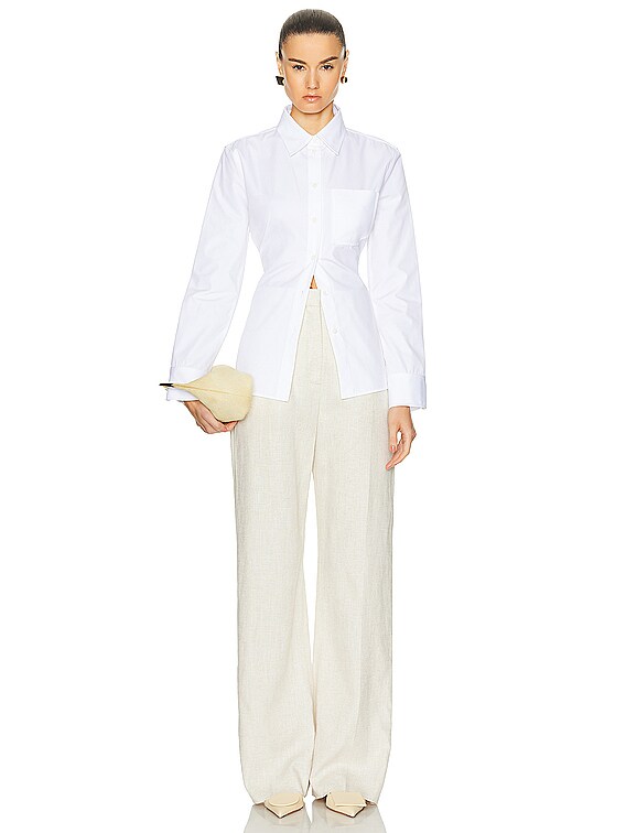 【23AW NEW】JACQUEMUS_woman /Le Pantalon Sauge パンツ /Beige JACQUEMUS Le Pantalon Sauge in Light Beige | FWRD