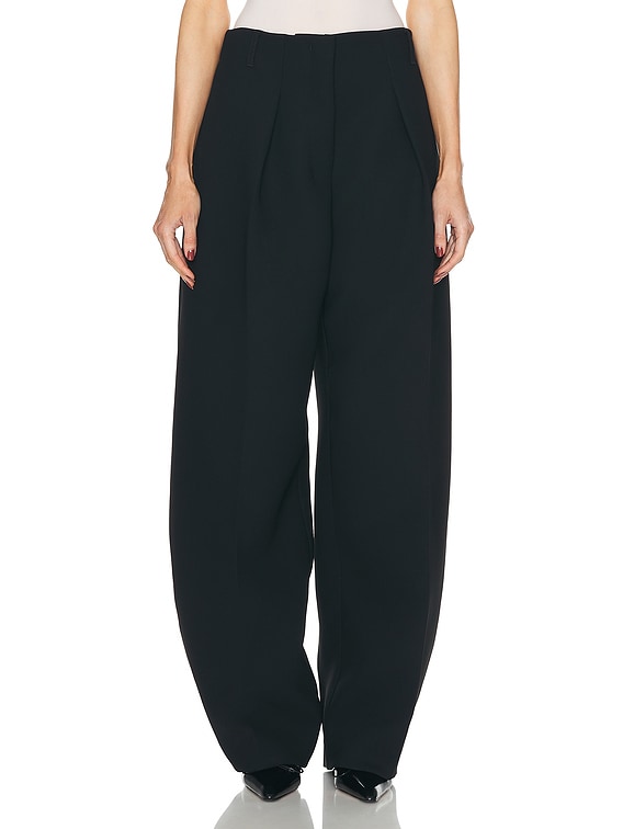 【関税込み】JACQUEMUS LE PANTALON OVALO JACQUEMUS Le Pantalon Ovalo in Black | FWRD