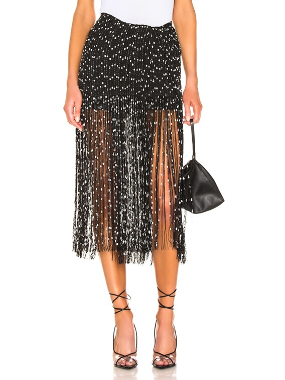 Jacquemus on sale fringe skirt