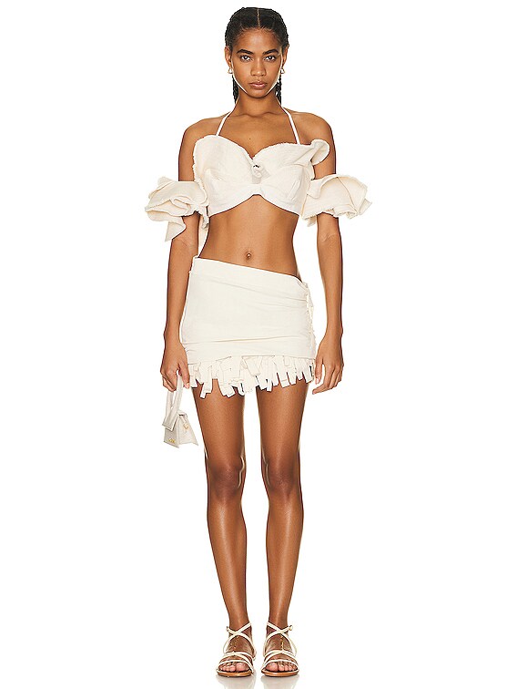 JACQUEMUS La Jupe Baonio in Off White | FWRD JACQUEMUS La Jupe Baonio in Off White | FWRD