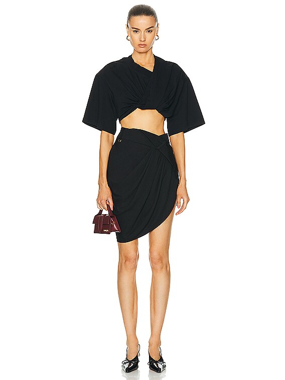 JACQUEMUS La Mini Jupe Saudade in Black | FWRD