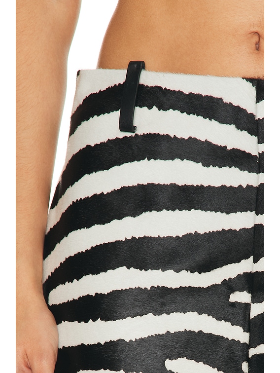JACQUEMUS La Jupe Tozzi in Black & White Zebra | FWRD