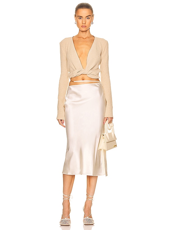 JACQUEMUS Le Gilet Noue in Beige | FWRD