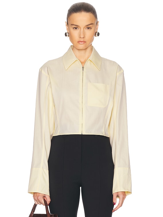 JACQUEMUS La Chemise Mirada in Light Yellow | FWRD