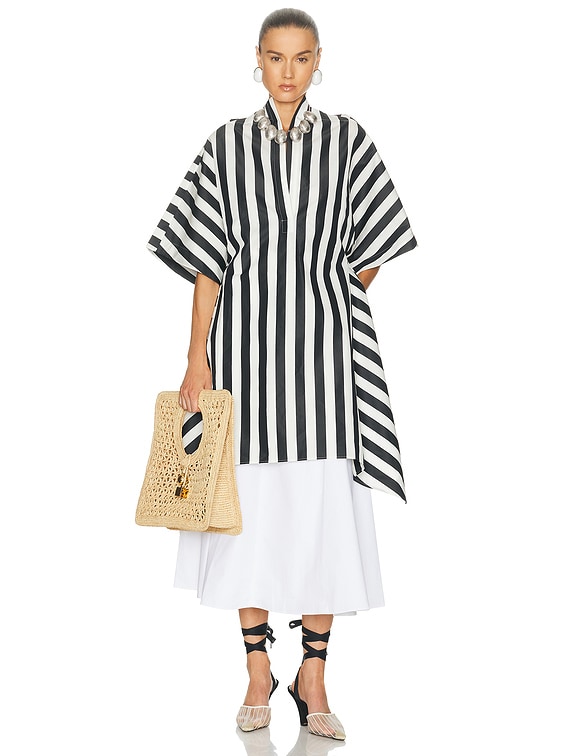 JACQUEMUS La Tunique Moisson in Jacquard Medium Stripes | FWRD