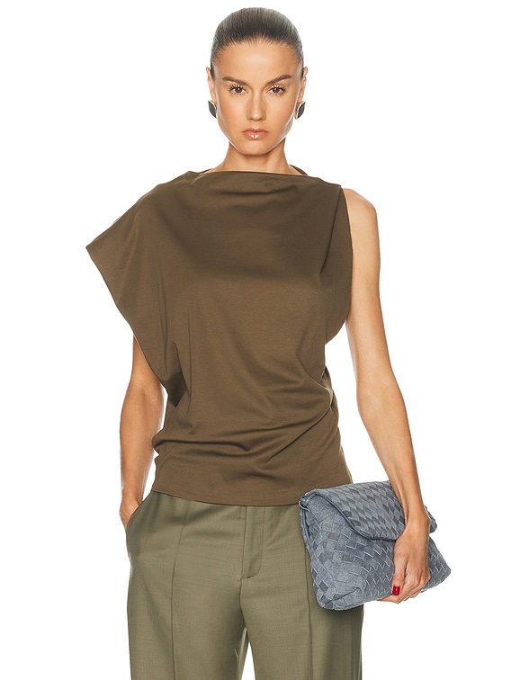 JACQUEMUS Le Haut Drap in Dark Khaki | FWRD